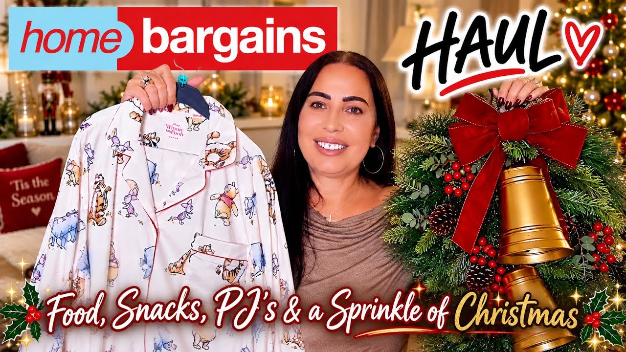 Покупки в Home Bargains 🛍 Еда, закуски, пижамы и немного рождественского настроения 🎄