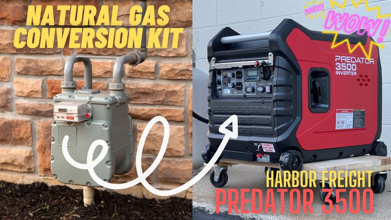 How to Convert and Connect Natural Gas to Harbor Freight Predator 3500 Inverter Generator