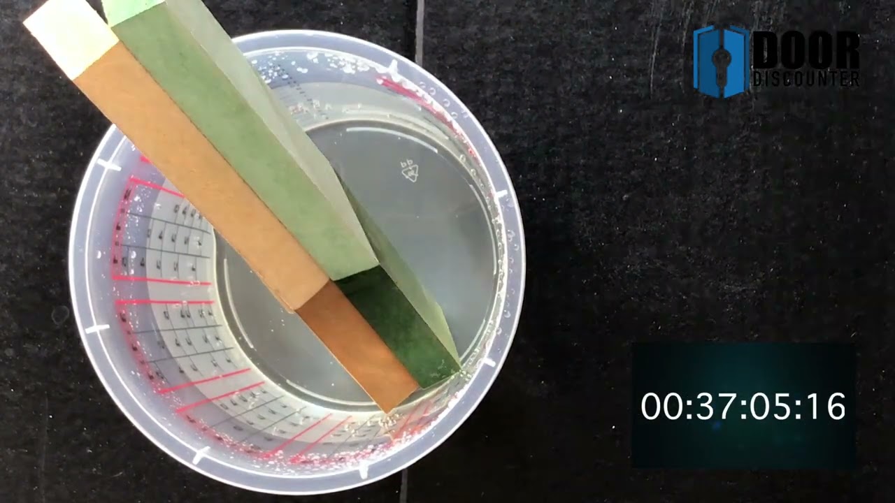 MR-MDF Water resistance test