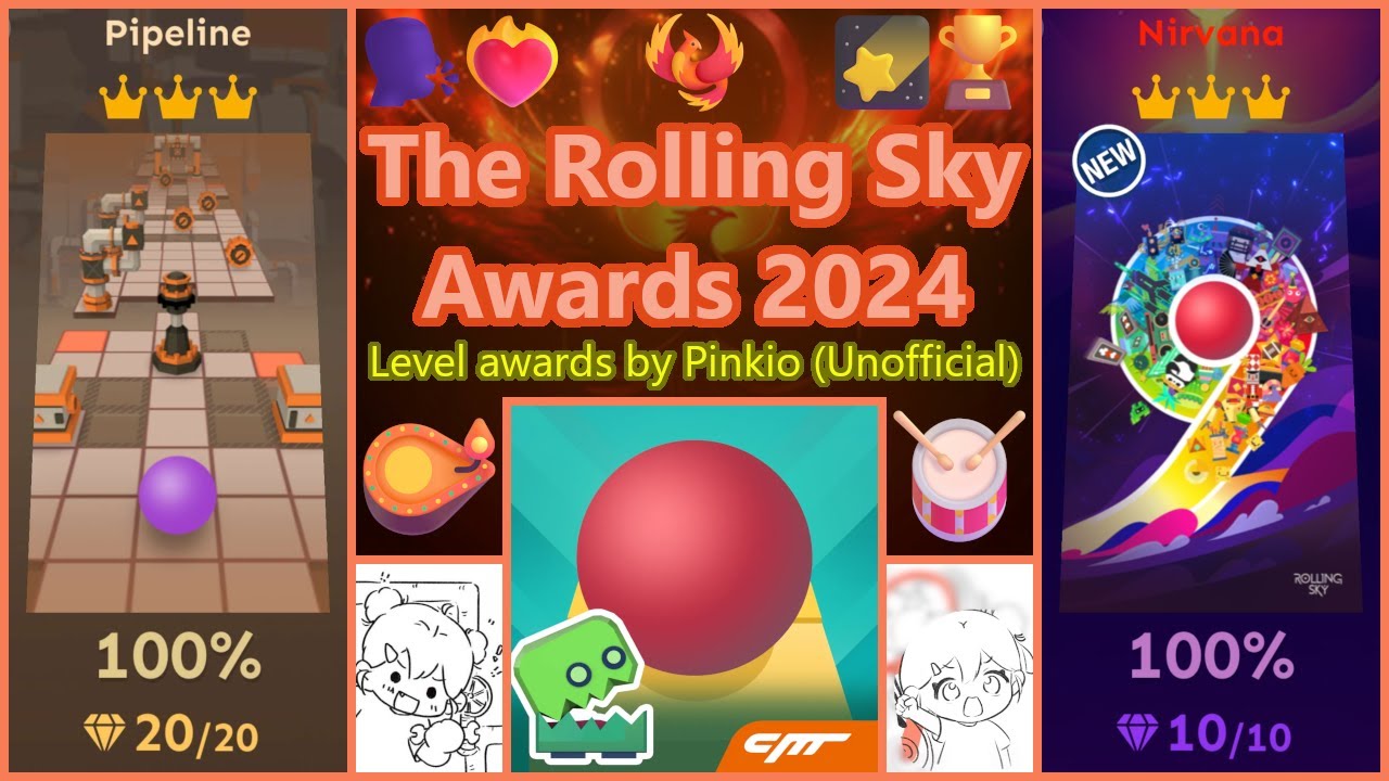 🏆 The Rolling Sky Awards 2024: The Year's Most Special Levels | Unofficial Awards [By Pinkio] 🐦‍🔥
