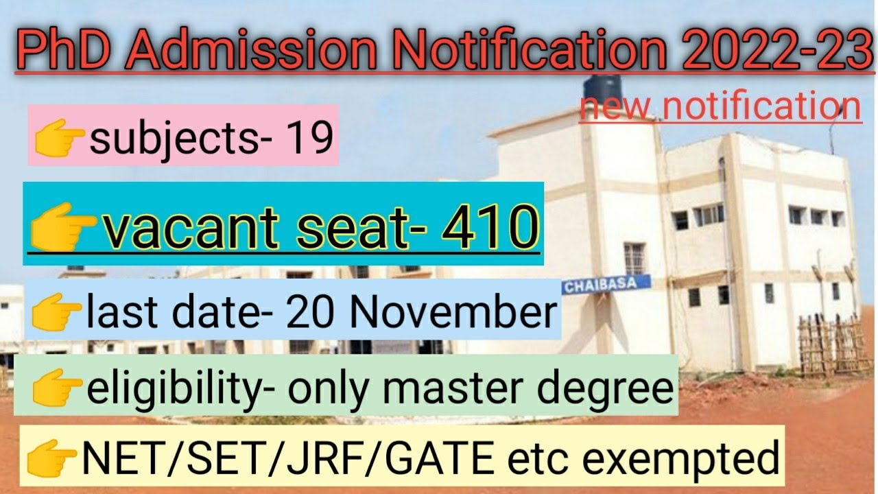 new PhD Admission Notification 2022-23/ government university/ kuo/ #latestphdadmission #phd2022