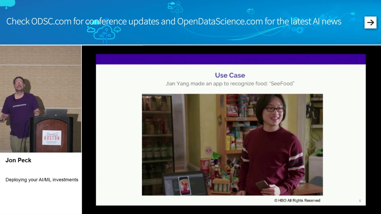 Deploying your AI/ML investments - Jon Peck | ODSC East 2018