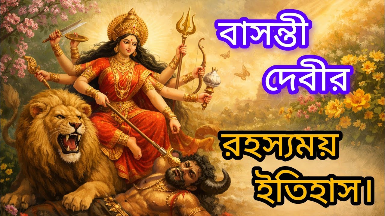 বাসন্তী দেবীর পরিচিতি ও বাসন্তী পূজার ইতিহাস | সনাতন ধর্মের প্রাচীন পূজার রহস্য@AjobKahiniPuran 