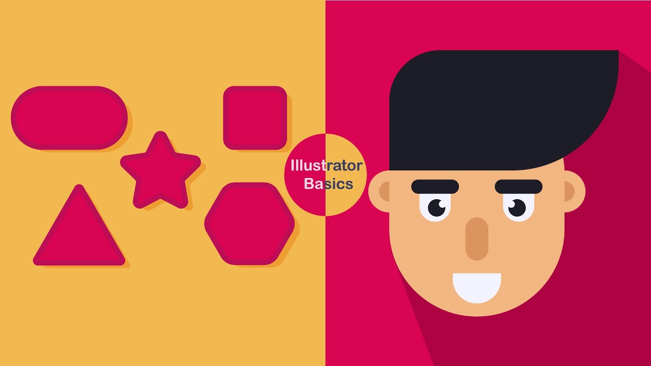 Adobe Illustrator Basics | Flat style illustration tutorial