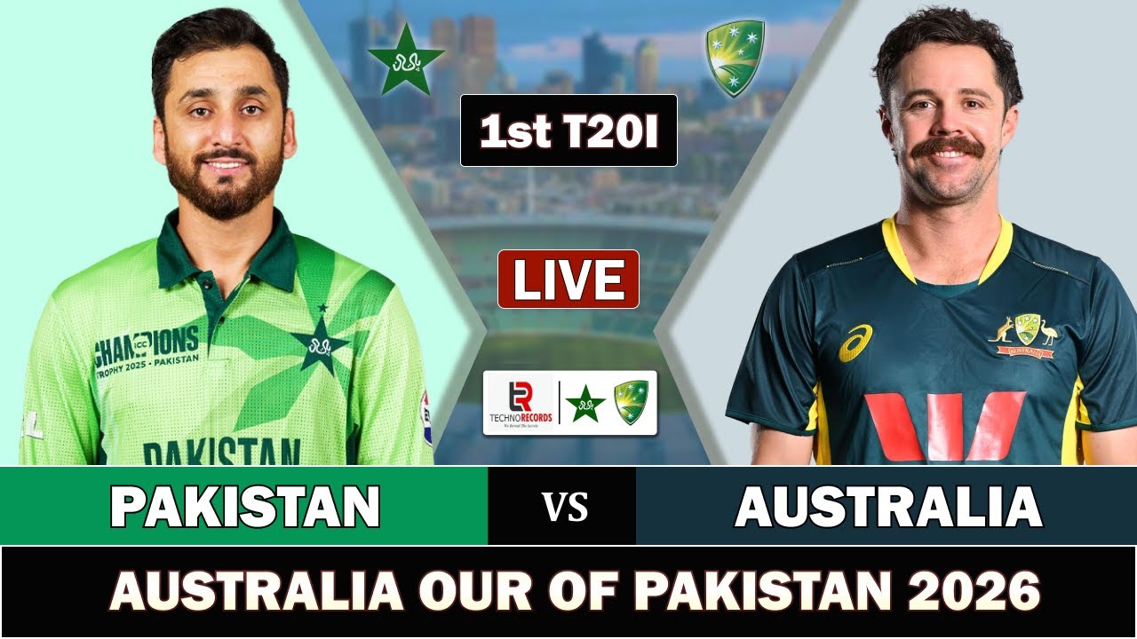 PAKISTAN vs AUSTRALIA 1st T20 MATCH LIVE SCORES | PAK vs AUS LIVE MATCH COMMENTARY