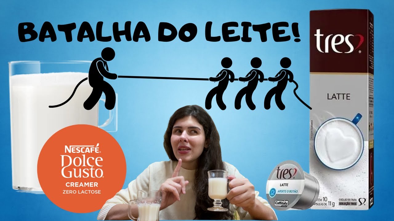 LEITE zero lactose DOLCE GUSTO vs. Latte TRES CORAÇÕES
