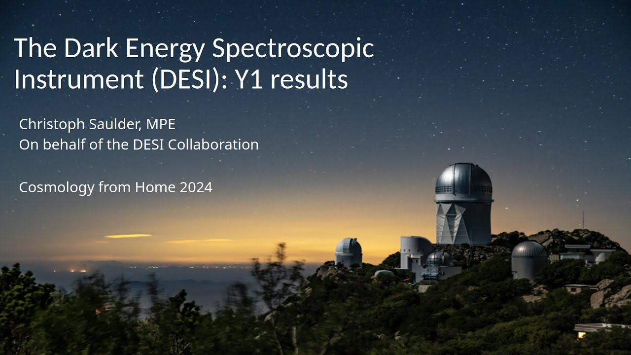 The Dark Energy Spectroscopic Instrument (DESI): Y1 results (by Christoph Saulder)