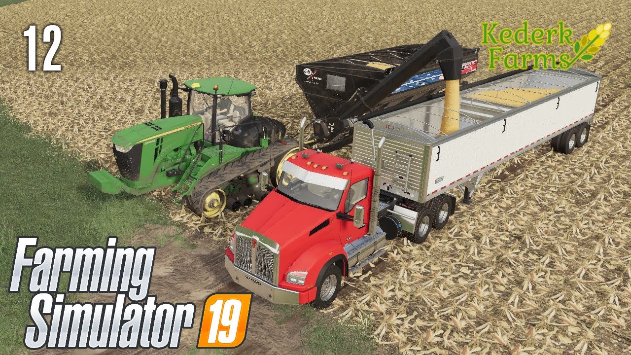 Starting 100+ acre corn harvest with Courseplay Overloader Mode on the MN Millennial Farmer map!
