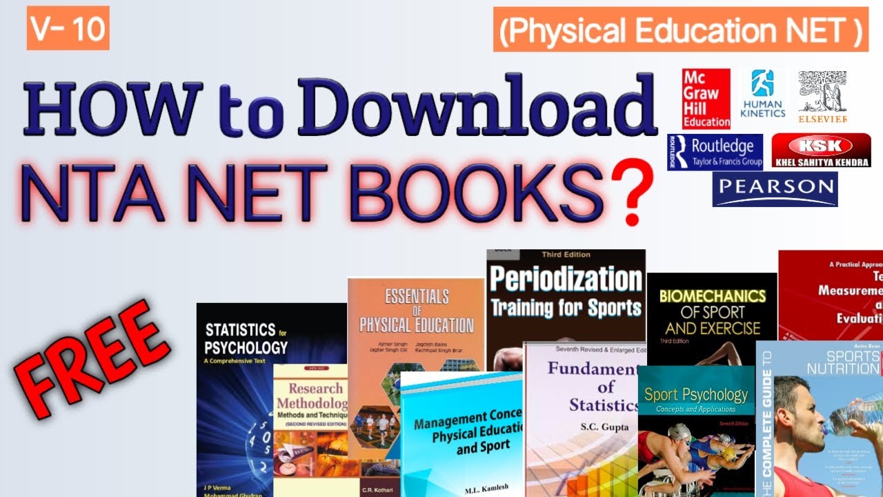 How to download UGC NET Physical Education E-Books | How to search NET BOOKS online