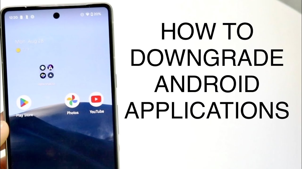 How To Downgrade Android Applications! (2023)