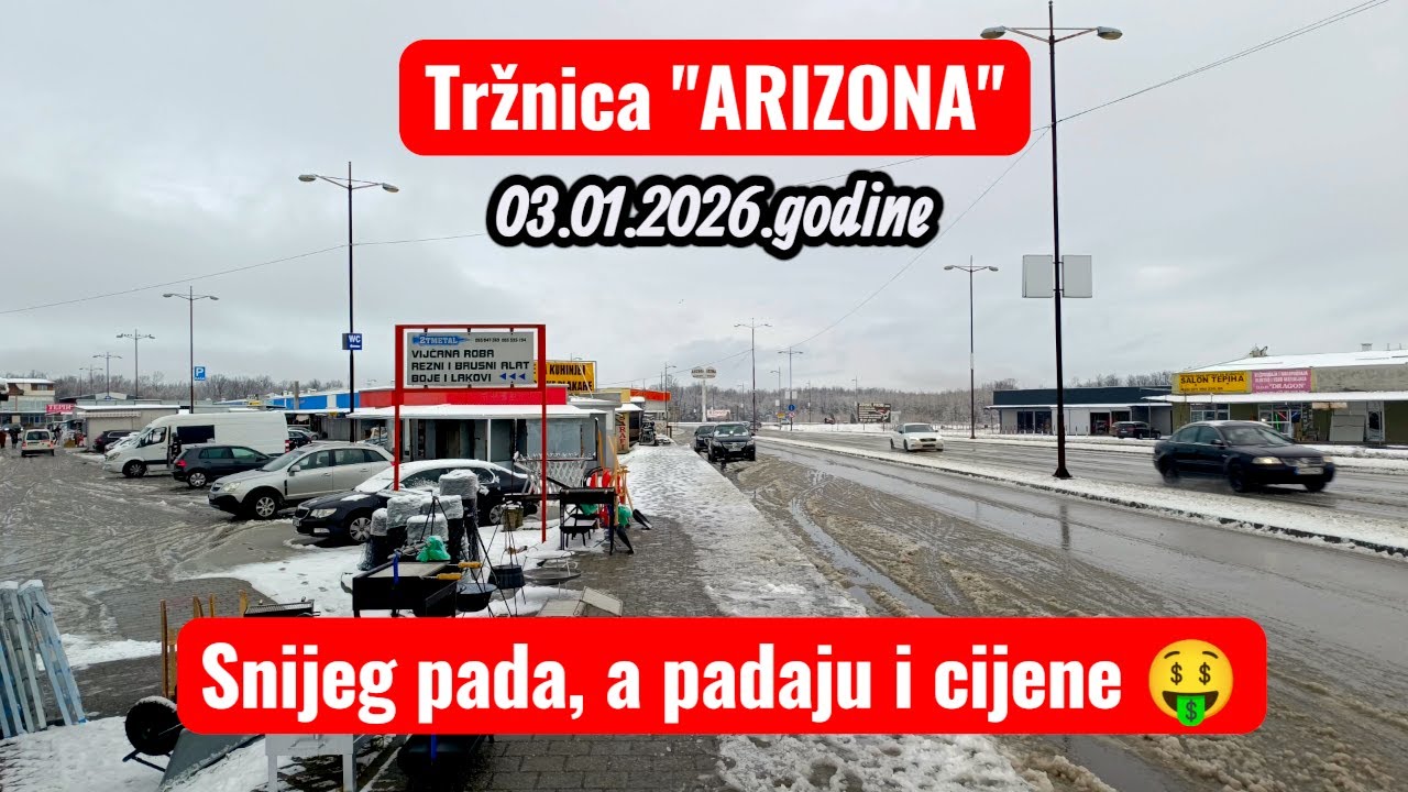 Najveća pijaca u BiH pod snijegom ❄️ Ovo morate vidjeti