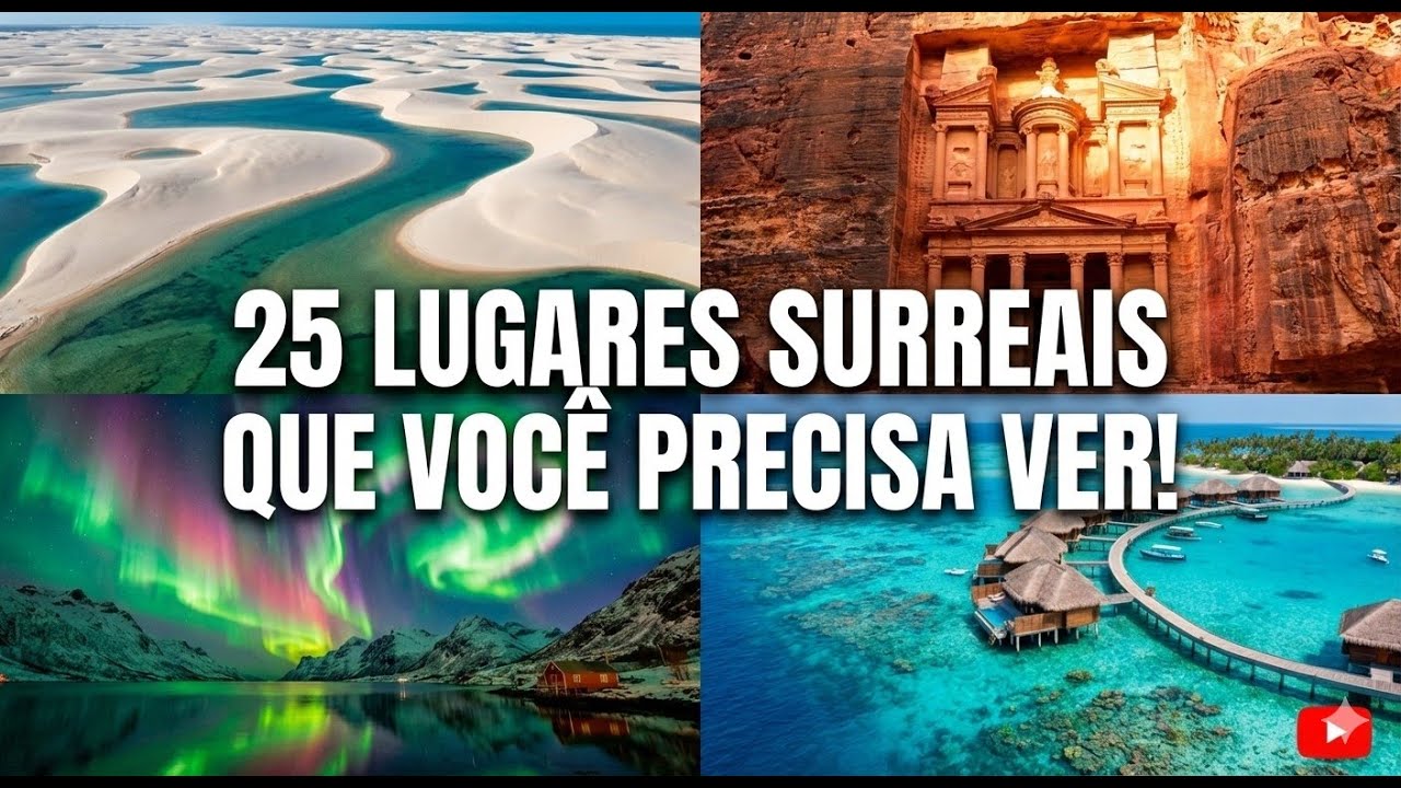 OS 25 LUGARES MAIS BONITOS DO MUNDO (Viagem Virtual Épica!) #explorepage #curiosidades #foryou