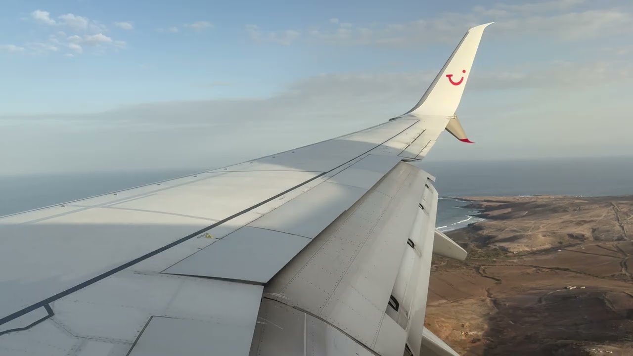 [4K] Landeanflug Las Palmas, Gran Canaria LPA, TUI fly 2260, D-ATUZ, Boeing 737-800, 2025-12-06