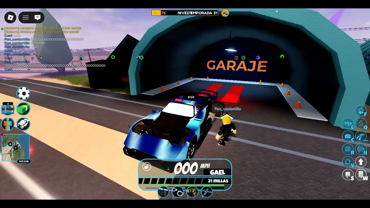 Jugando jailbreak calificando carros con cesar
