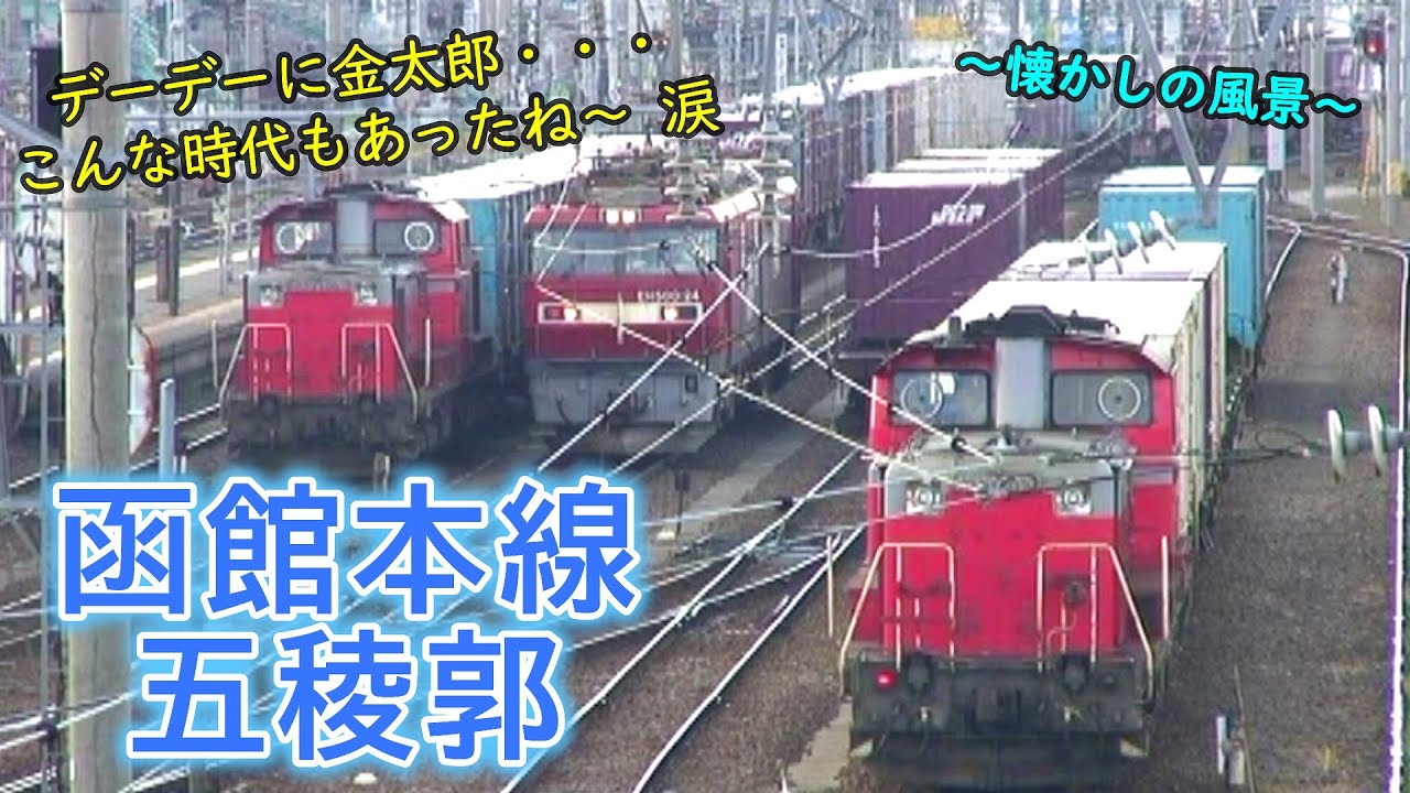 【EH500「金太郎」にED79！】 函館本線　五稜郭　～懐かしの風景～ 【今は亡き485系「白鳥」や789系「スーパー白鳥」の姿も!!】