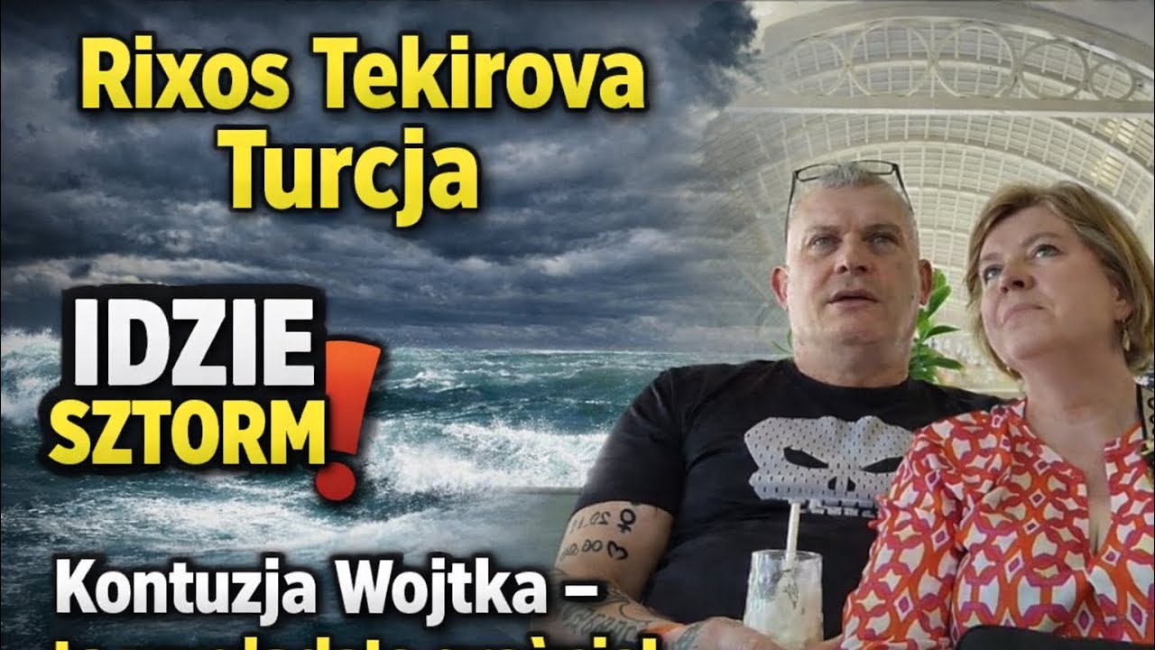 Rixos Premium Tekirova. Приближается буря. Травма Войтека – выглядела серьезной! (6) #rixostekirova