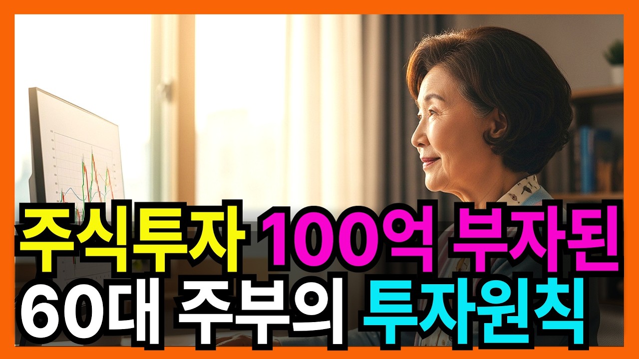 1억 1천만원 주식투자로 100억 부자된 60대 주부의 투자원칙｜노후자금사연｜가족갈등사연｜오디오북