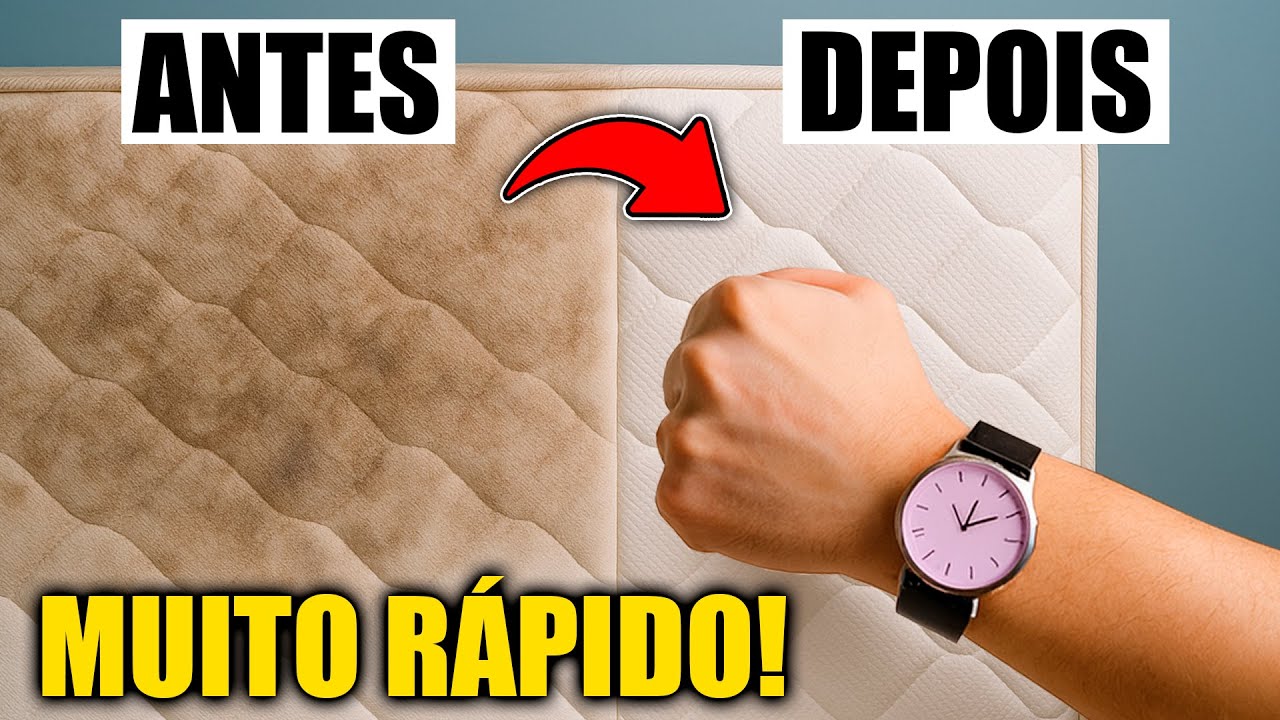 Com essa TÉCNICA, até o colchão mais SUJO fica como NOVO!