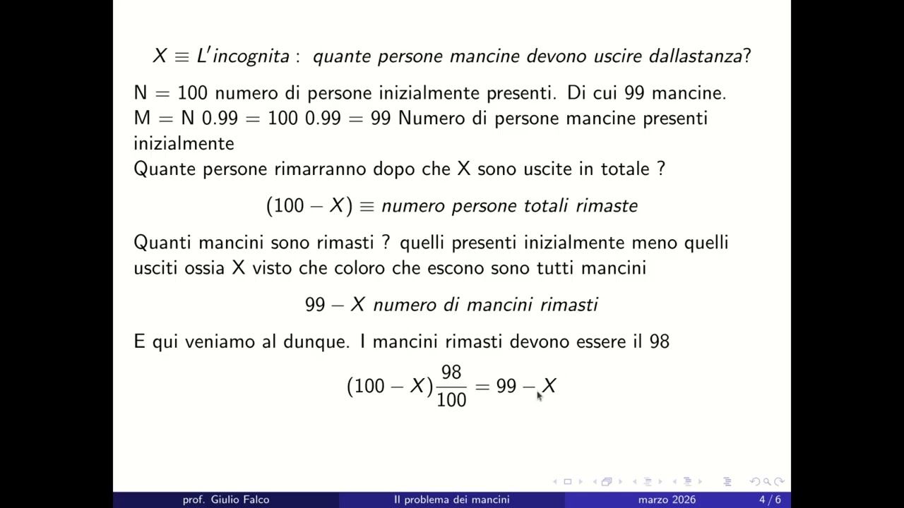 Il problema dei mancini