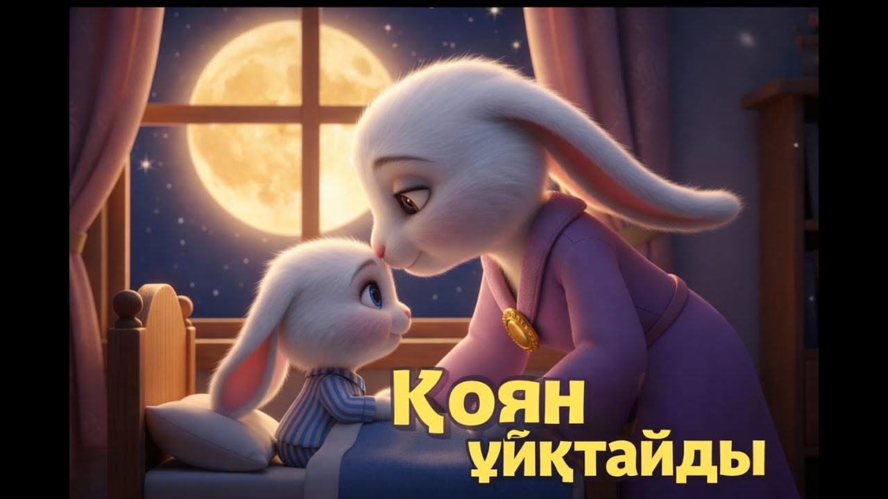 Балаларға арналған ұйықтар алдындағы ән | Қоян ұйықтайды 🌙| Тыныш мультфильм