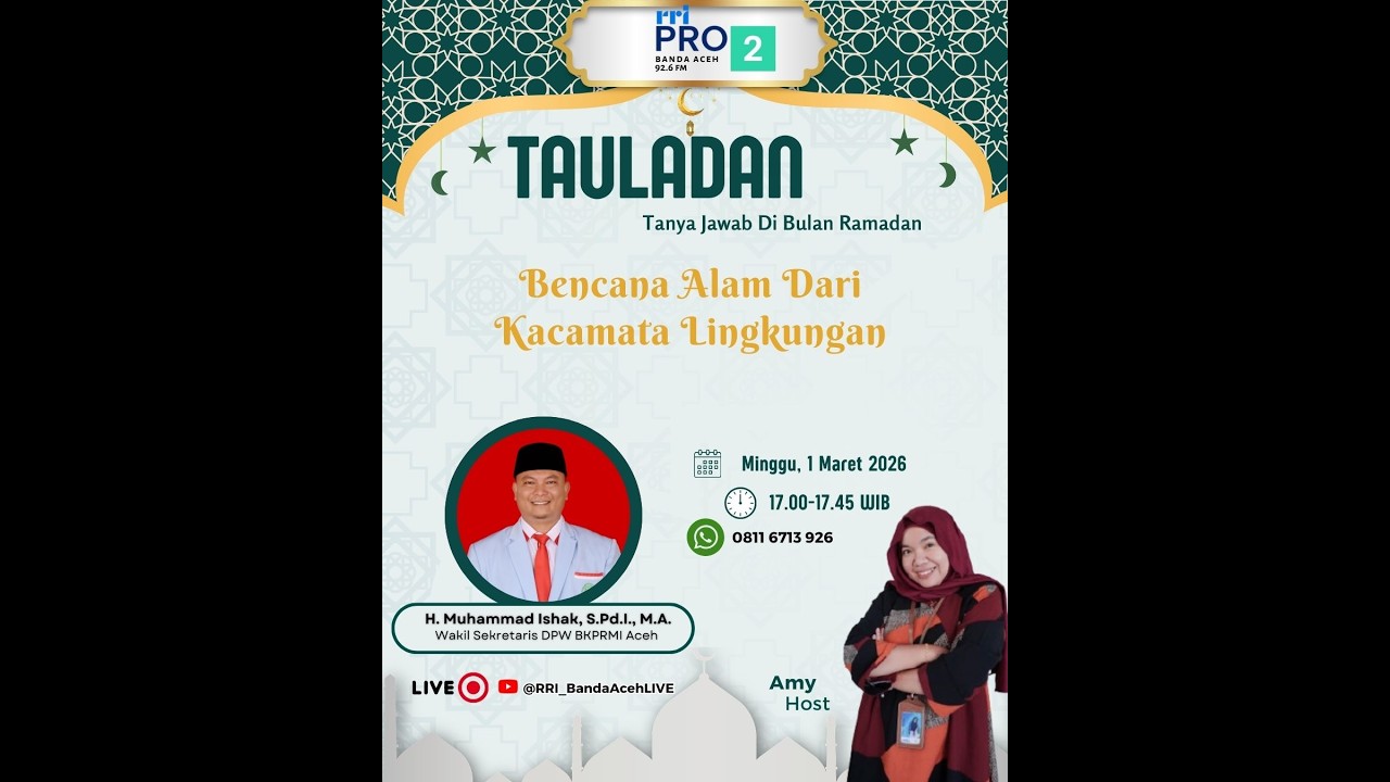 TAULADAN RAMADAN | Bencana Alam Dari Kacamata Lingkungan