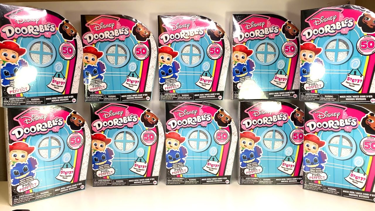 Disney Doorables Pixel Perfect Unboxing all ten packs!