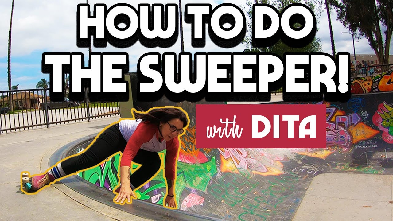 Roller Skating Skate Park Tricks - The Sweeper with Dita