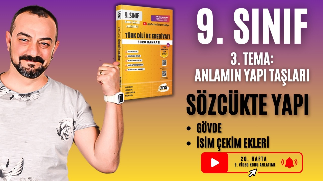 📌 9. Sınıf | Sözcükte Yapı (Gövde – İsim Çekim Ekleri) | 3. Tema Anlamın Yapı Taşları