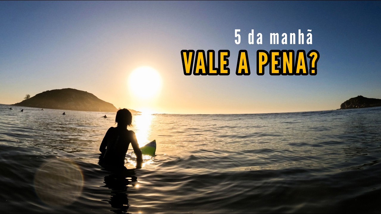 TAVA MAL, MAS PEGUEI ALTAS 🌊🔥 | Surf às 5AM na Praia da Vila