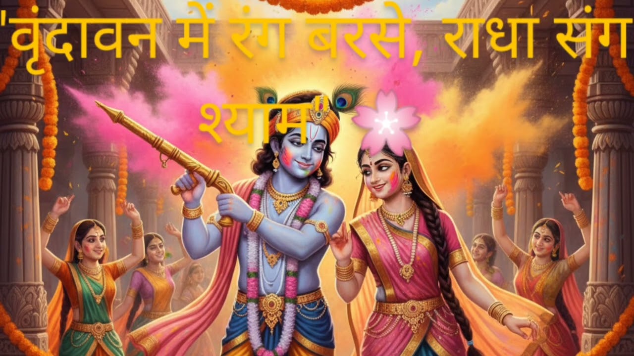 वृंदावन में राधा कृष्ण की होली 2026 🌸 | बरसाना फाग उत्सव | Holi Special Bhajan | Vrindavan Holi Song
