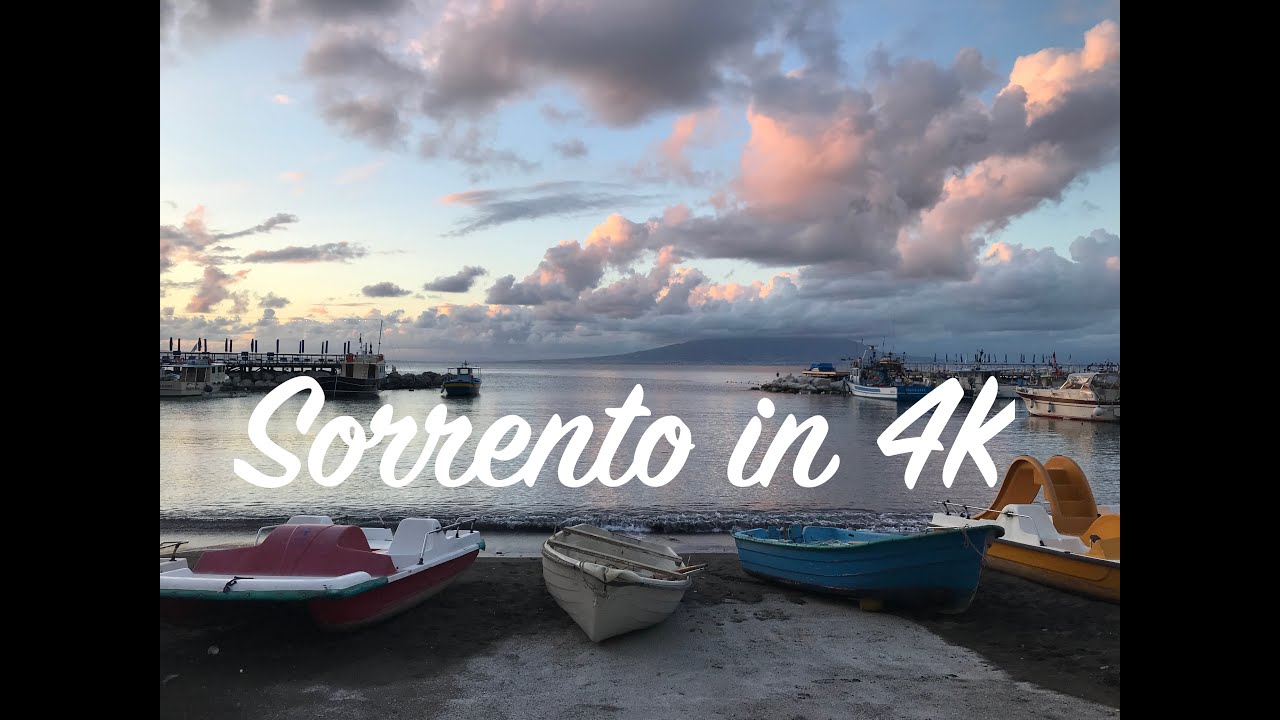 MORNING WALK IN SORRENTO 4K, °°From Piazza Tasso to Marina Grande°°