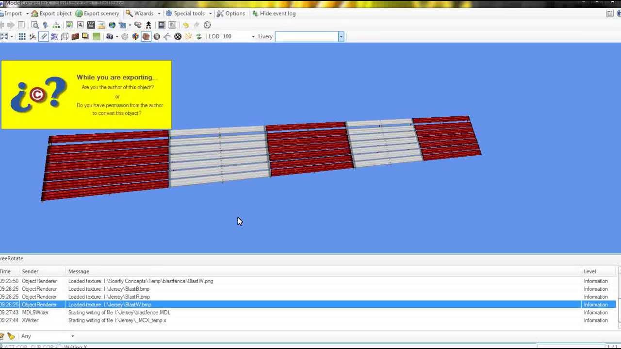 Model Converter X Sketchup to FS9