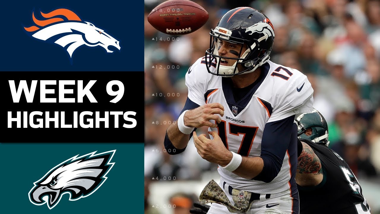 Broncos vs. Eagles | NFL Week 9 Game Highlights