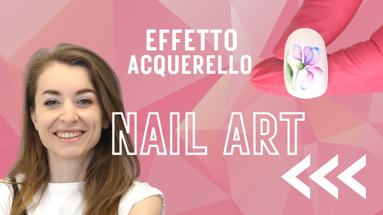 Acquerello con acquerelli veri- nail art velocissima- impara come realizzarla.