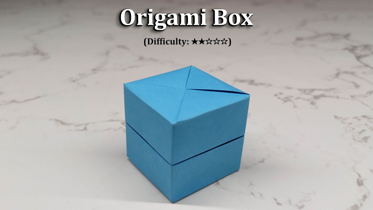 [DETAILED TUTORIAL] Easy Origami Box | No Glue or Tape Required