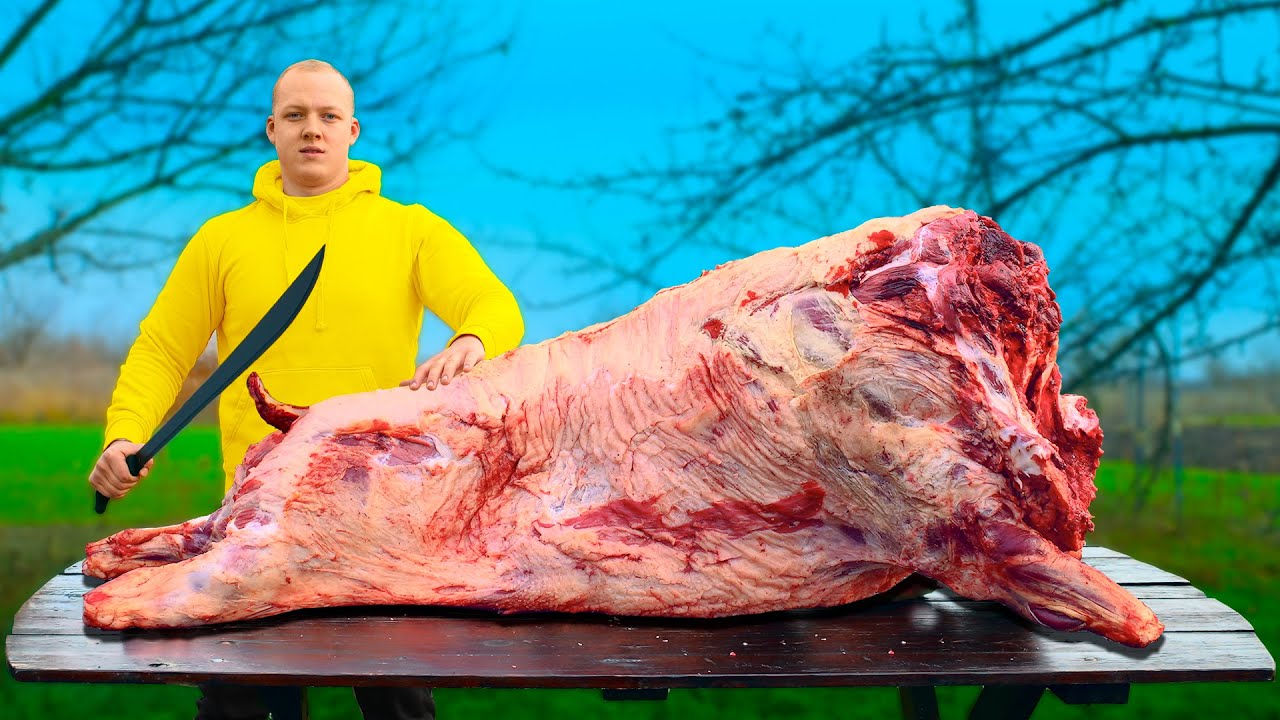 Ugotowałam gigantycznego dzika ważącego 200 kg VANZAI COOKING