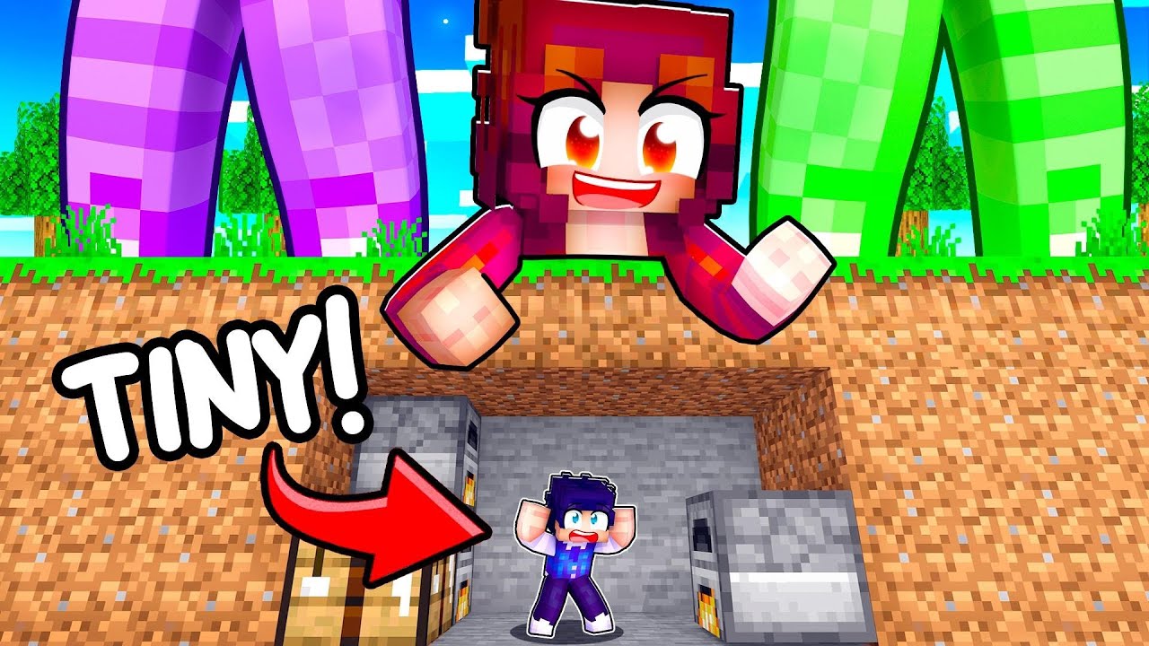 TINY SPEEDRUNNER VS GIANT HUNTERS In Minecraft!