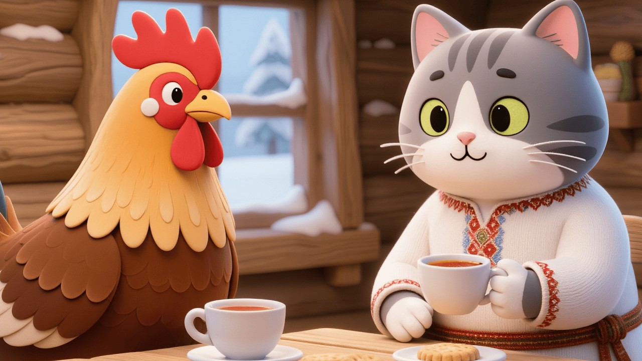 ❄️🐱 ПАН КОЦЬКИЙ — ЗИМОВА ПІСНЯ ПРО ДРУЖБУ 🐔🌨️ ПАН КОЦЬКИЙ ТА ПІВНИК — ТЕПЛО В ЛІСІ ☕