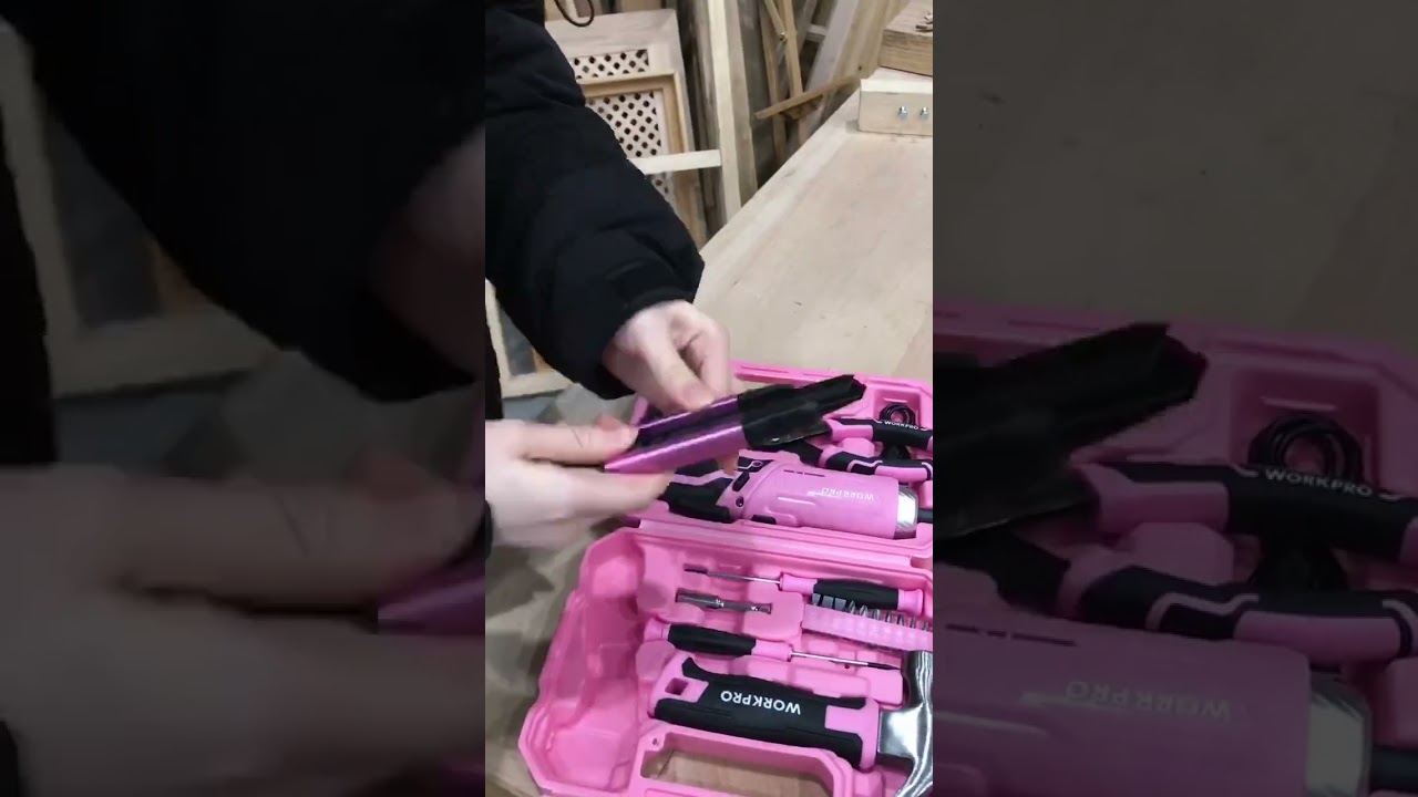 👀 Let's have a look! #shorts #workpro #workprotools #pink #toolbox #handtools #diy