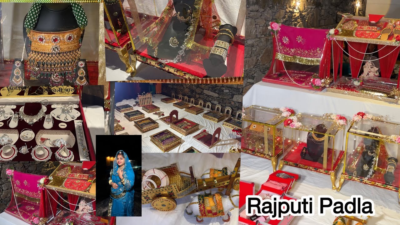 Royal rajputi padla || इतना शानदार पड़ला सब देखते रह गए || silver poshak itni sari || Gold silver 