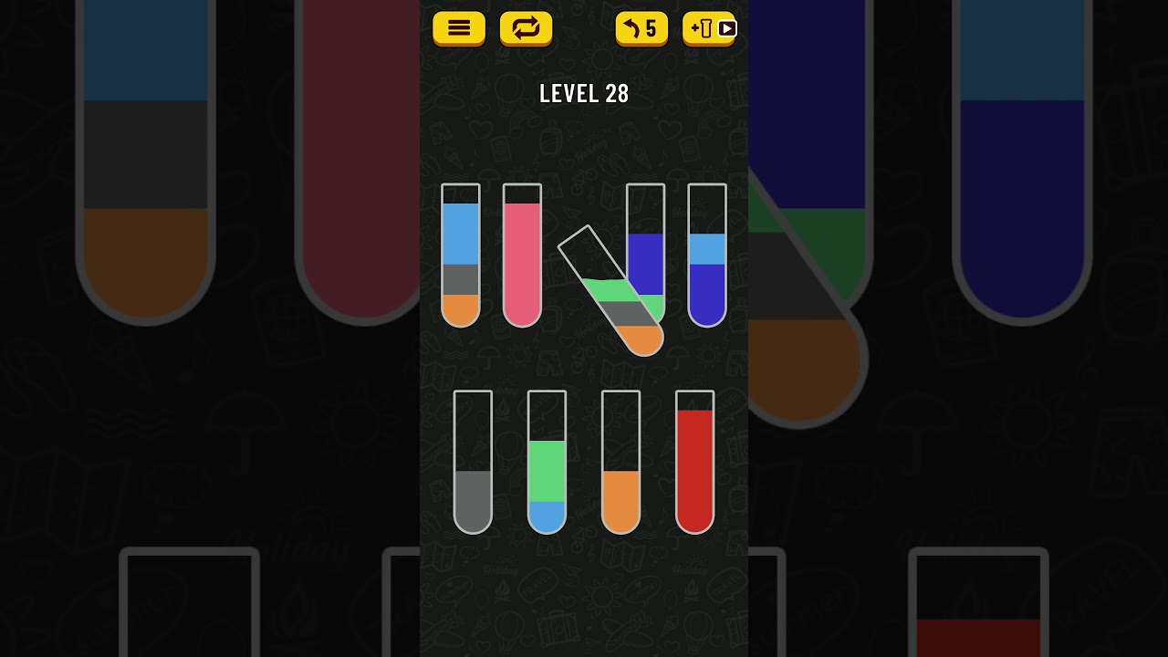 Water sort Puzzle | Gameplay Walkthrough | Level 28
