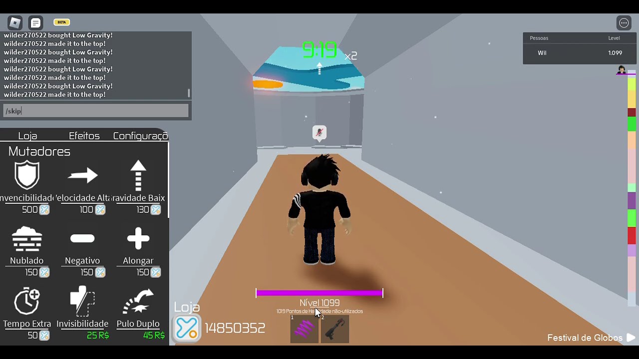 Reaching Level 1,100 in Tower of Hell (20/05/2024)