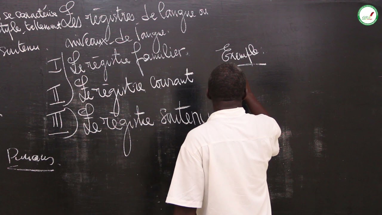 Cours - Sixième - Français : Les registres de langues / Suite 1 / M. NGOM