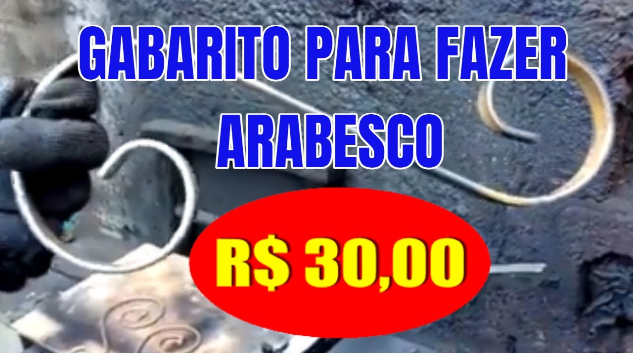 DICA DE SERRALHERIA/ Compre teu GABARITO e Faça Lindas Peças de Serralheria Artesanal