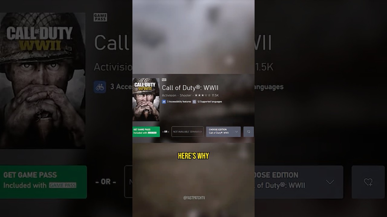 Why Did Microsoft Remove COD WWII from Game Pass?