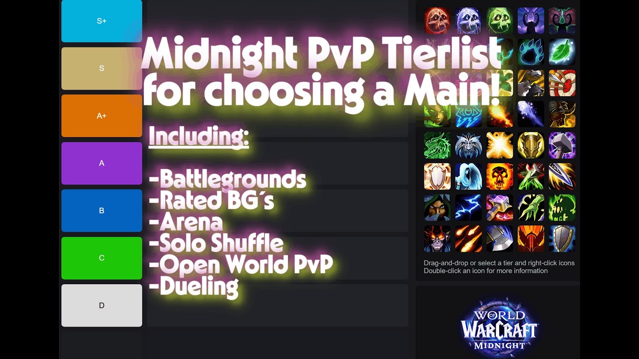 Midnight Tierlist for a Main PvP Spec!