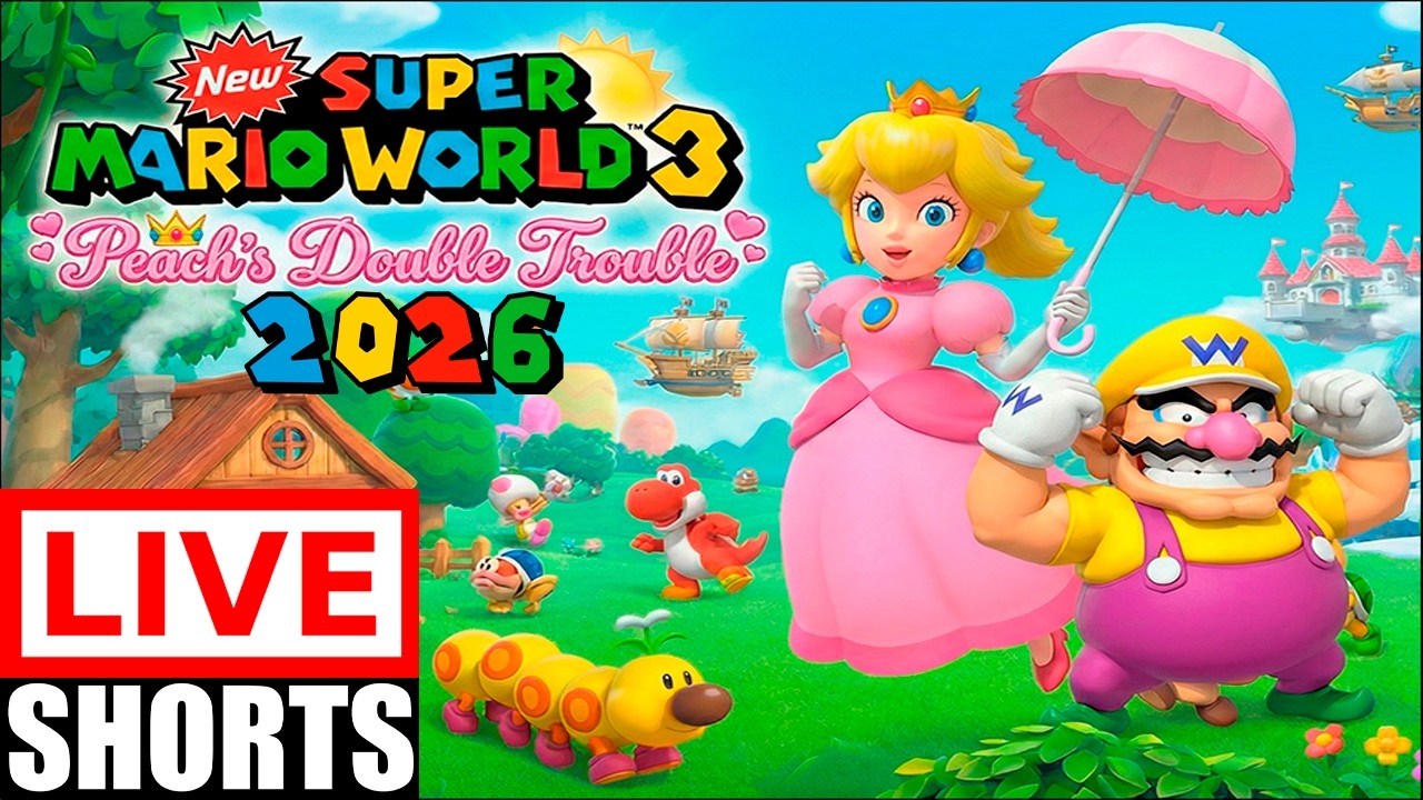 🔴New Super Mario World 3: Peach's Double Trouble 100%  [ LIVE SHORTS ]