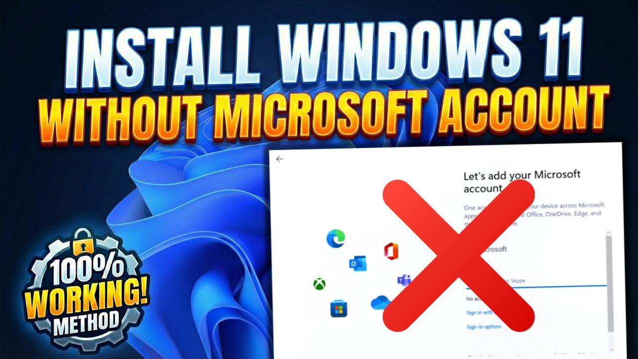 Установка Windows 11 без учетной записи Microsoft | Настройка локальной учетной записи