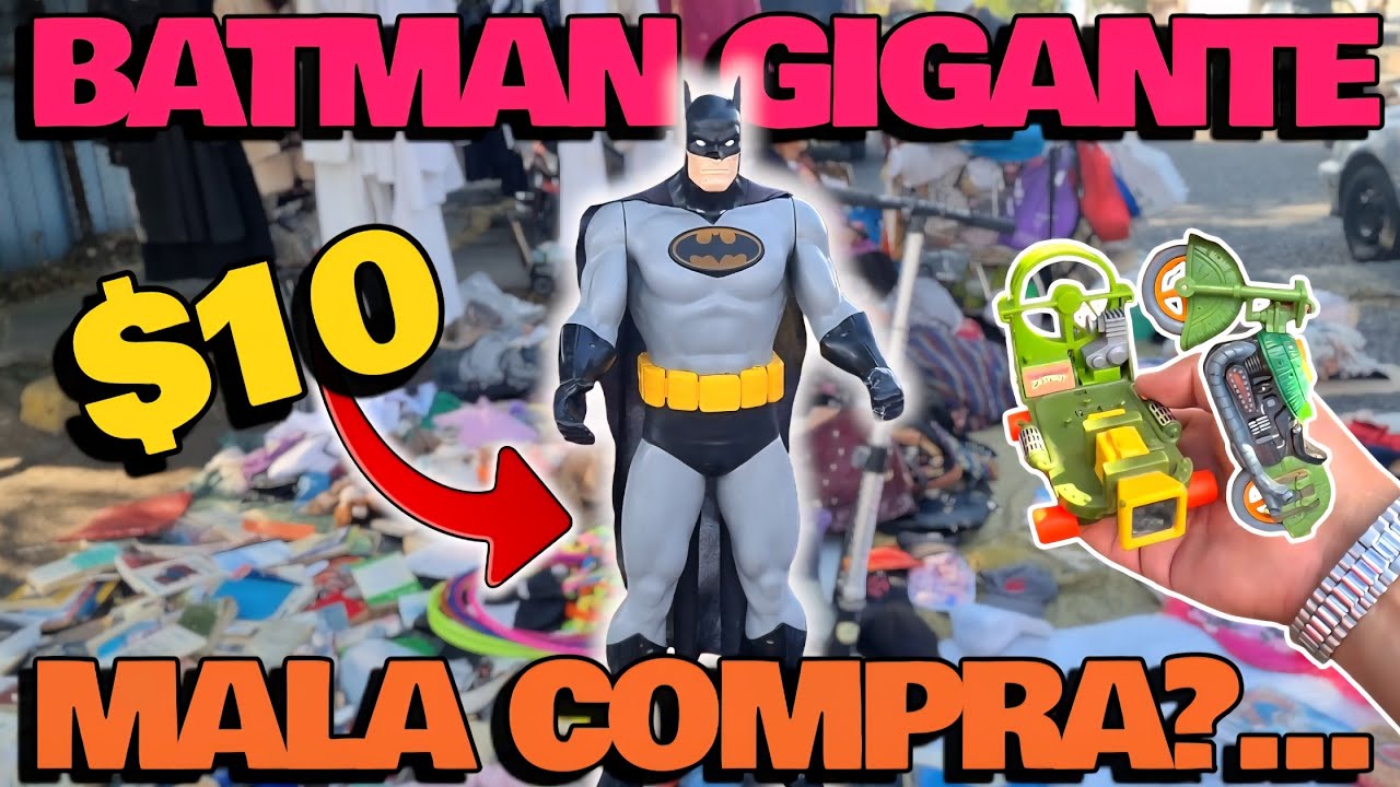 Encontré un BATMAN GIGANTE por $200 VALDRÁ LA PENA COMPRALO? en el TIANGUIS de la 9 #swapmeet #dc