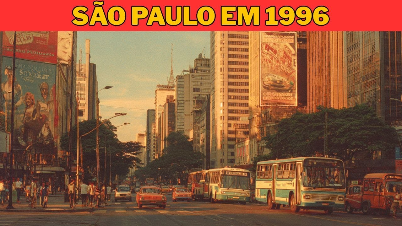 Como era a Cidade de São Paulo há 30 anos atrás | Nostalgia Brasil